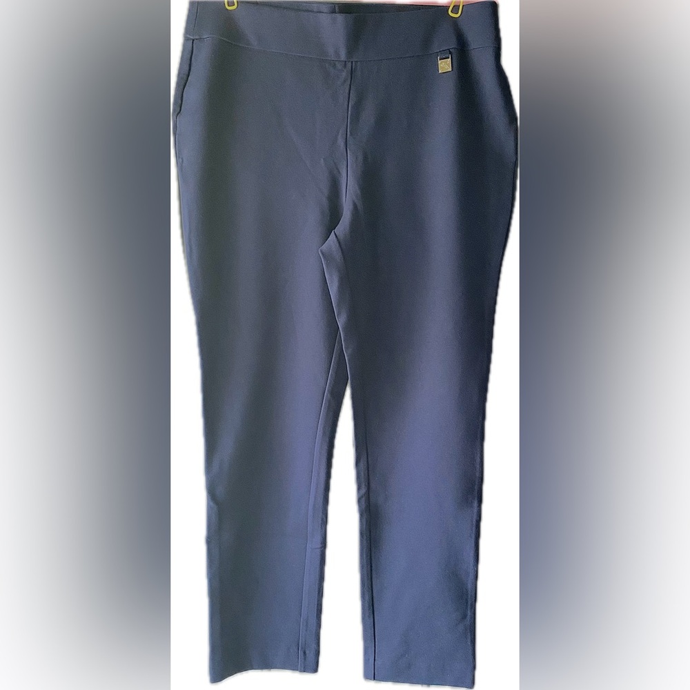 2 pairs Women’s pants NWOT. Rafaella Comfort size 12. (1) Black, (1) Blue